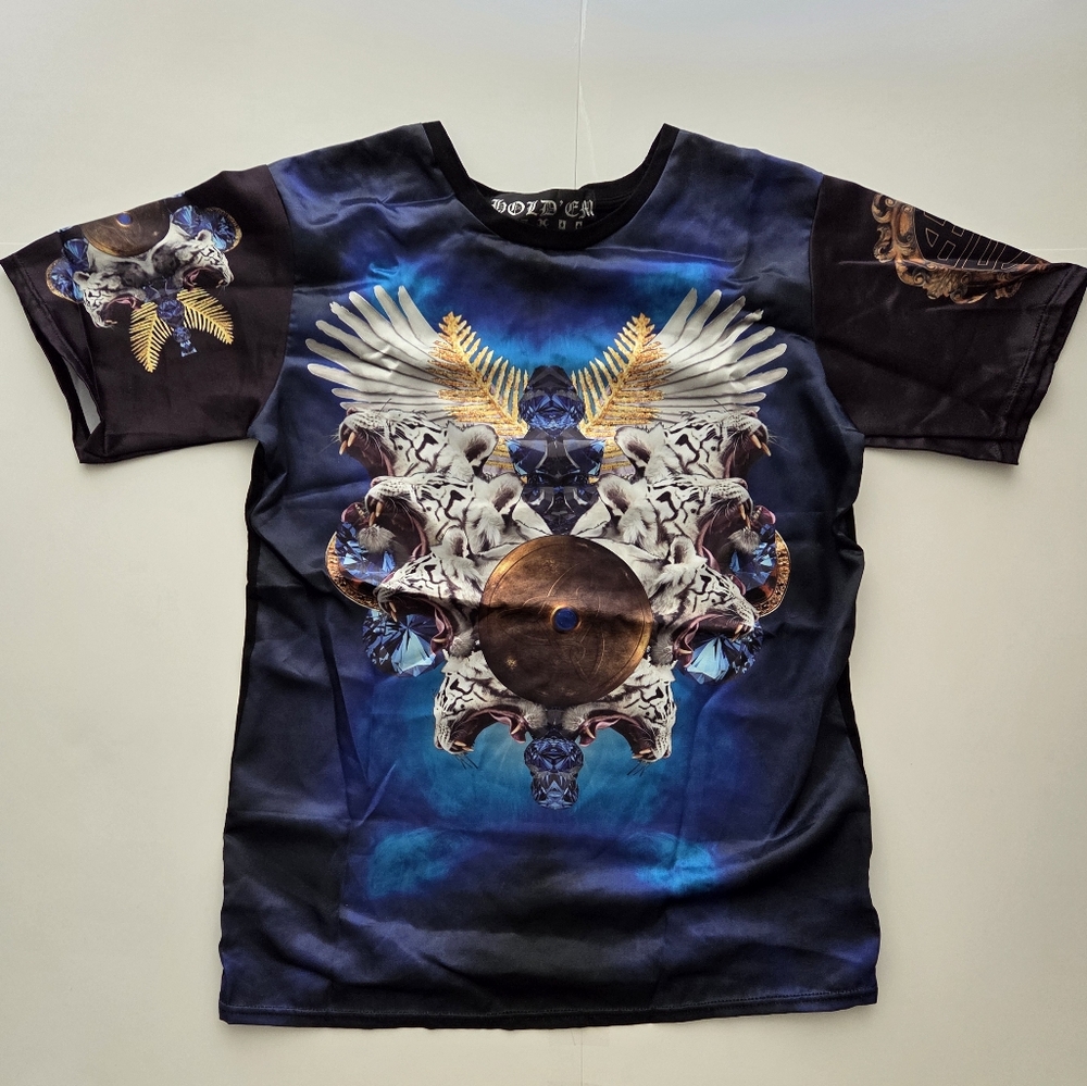 Holdem Denim White Tiger Silk Tee Men's Medium UGC